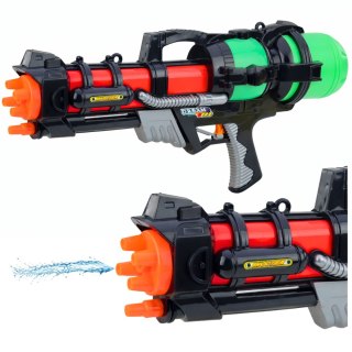 Duży Pistolet Karabin Broń Na Wodę Zielony Zasięg 6m 1,25 L 60 cm LEAN Toys