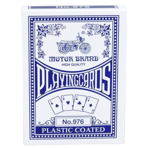 Klasyczne Karty Do Gry Plastikowa Powłoka Talia Niebieskie LEAN TOYS