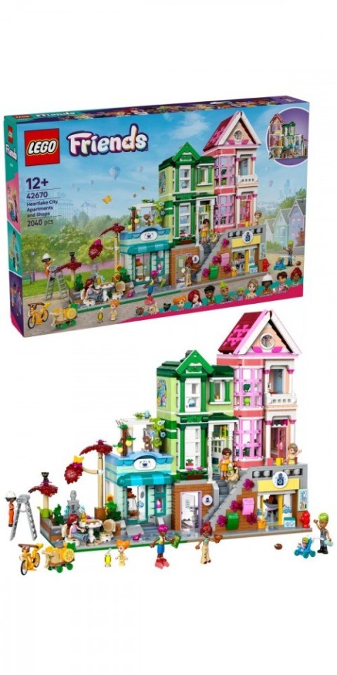 Klocki Friends 42670 Mieszkania i sklepy w mieście Heartlake LEGO