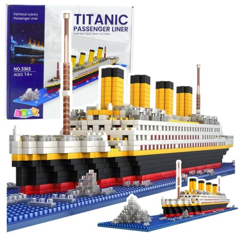 Klocki Konstrukcyjne Statek Titanic Model Statku 3D 1878 el. LEAN Toys