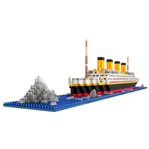 Klocki Konstrukcyjne Statek Titanic Model Statku 3D 1878 el. LEAN Toys