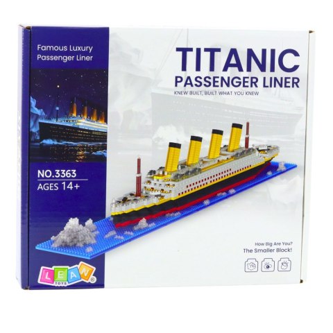 Klocki Konstrukcyjne Statek Titanic Model Statku 3D 1878 el. LEAN Toys