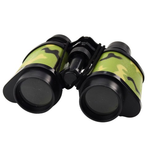 Lornetka Dla Dzieci Mała Poręczna Sznurek Kamuflaż Moro 8x30 LEAN TOYS