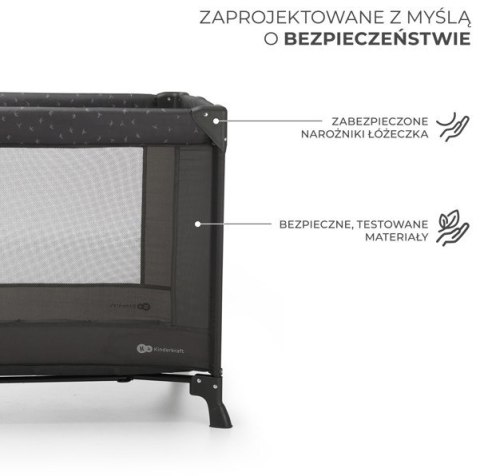 Łóżeczko turystyczne JOY LIGHT GREY