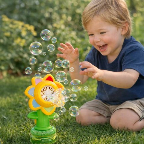 Maszynka do baniek mydlanych automat generator kwiatek bańki światła Kik Sp. z o. o. Sp. k.