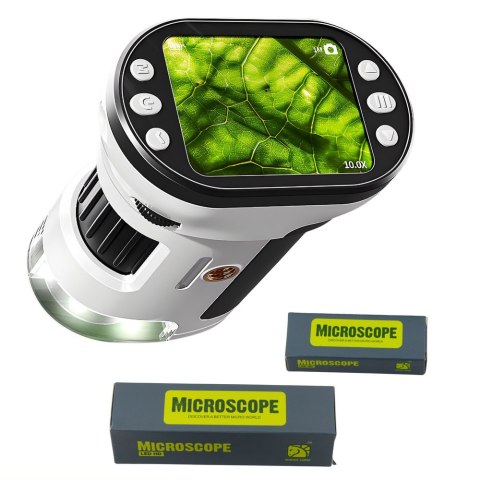 Mikroskop Edukacyjny Cyfrowy Z Ekranem Funkcja Zdjęć Wideo 1000X LED LEAN Toys