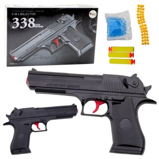 Pistolet Sportowy 388 Strzałki Piankowe Kulki Wodne LEAN Toys