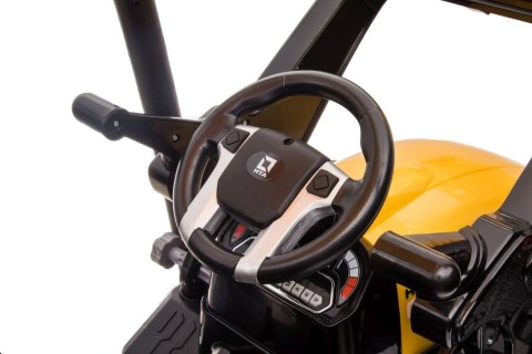 Traktor Na Akumulator Z Przyczepą Hercules Żółty 24V LEAN CARS