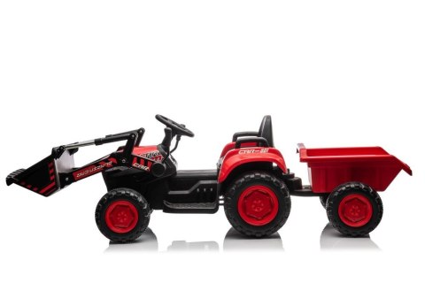 Traktor Na Akumulator Z łyżką BW-X002A Czerwony LEAN CARS