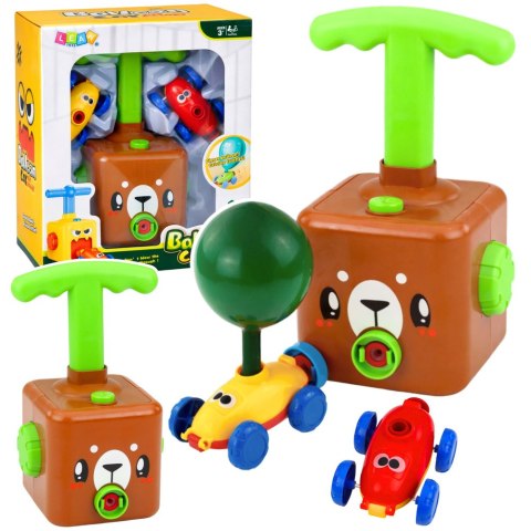 Wyrzutnia Balonów Autek Zabawka Edukacyjna Dla Dzieci Miś LEAN Toys