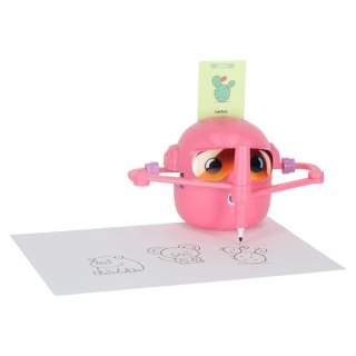 Zabawka interaktywna edukacyjna robot nauka rysowania fiszki mazaki różowy Kik Sp. z o. o. Sp. k.