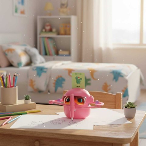 Zabawka interaktywna edukacyjna robot nauka rysowania fiszki mazaki różowy Kik Sp. z o. o. Sp. k.