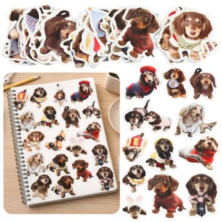 Zestaw Naklejki Z Pieskami Spaniel Papierowe Do Ozdabiania 50 szt. LEAN