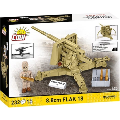 Klocki 8,8 cm Flak 18 232 klocki 1:35 Cobi Klocki