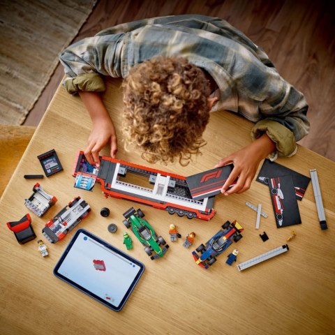 Klocki City 60445 F1 Ciężarówka z bolidami RB20 i AMR24 F1 LEGO