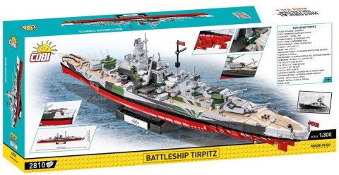 Klocki Historical Collection Battleship Tirpitz 2810 elementów Cobi Klocki
