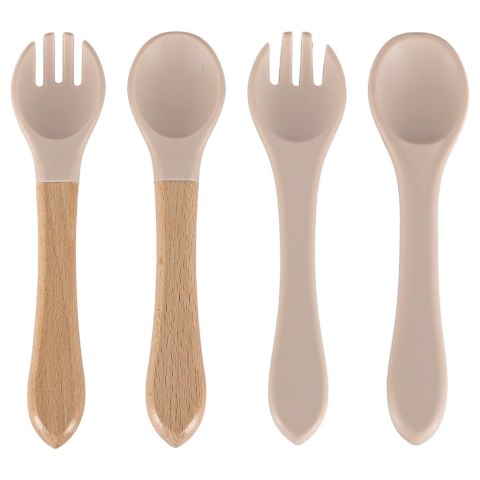 Naczynia silikonowe dla dzieci niemowląt krab zestaw 9 elementów beżowe Kik Sp. z o. o. Sp. k.