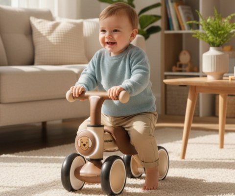 Pojazd Jeździk York piesek beżowy