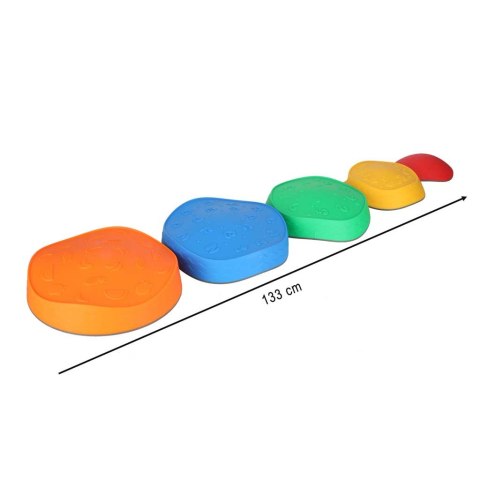 Ścieżka sensoryczna kamienie rzeczne do treningu równowagi podłoga to lawa gra 5szt Kik Sp. z o. o. Sp. k.