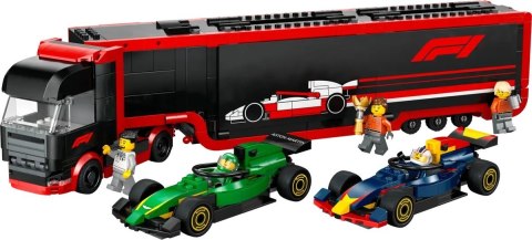 LEGO City 60445 - F1 Ciężarówka z bolidami RB20 i AMR24 F1