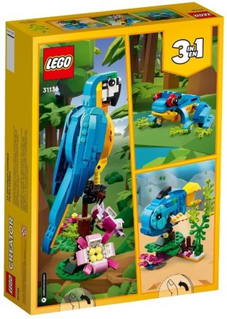 LEGO Creator 3w1 31136 - Egzotyczna papuga