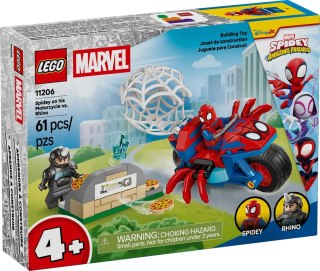 LEGO Marvel 11206 - Spidey na motocyklu kontra Rhino