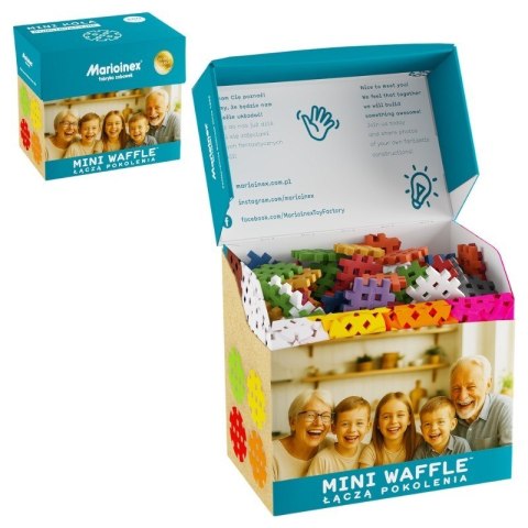 MARIOINEX Klocki Mini Waffle Zestaw 200 elementów