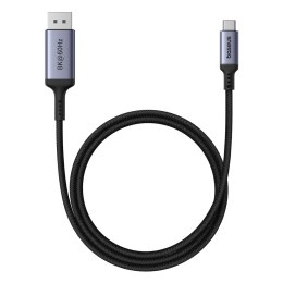 Kabel jednokierunkowy USB-C do DisplayPort 1.4 HD 8K 60Hz 1.5m czarny BASEUS