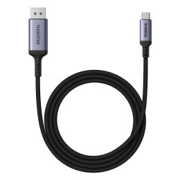Kabel jednokierunkowy USB-C do DisplayPort 1.4 HD 8K 60Hz 2m czarny BASEUS