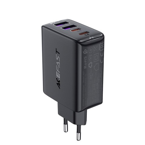 Ładowarka sieciowa PD 45W GaN z 4 portami 2x USB-C + 2x USB-A czarna ACEFAST