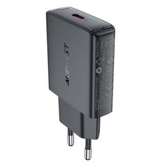 Mała płaska ładowarka sieciowa GaN PD 20W USB-C czarna ACEFAST