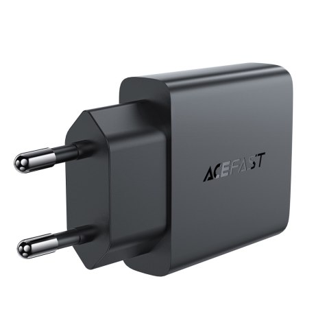 Mała płaska ładowarka sieciowa GaN PD 30W USB-A USB-C czarna ACEFAST