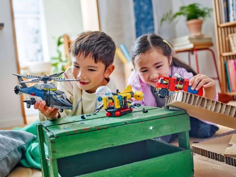 LEGO City 60462 - Zestaw z helikopterem, wozem strażackim i łodzią podwodną