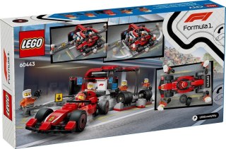 LEGO City 60443 - F1 Pit stop i mechanicy z bolidem Ferrari