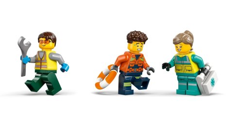 LEGO City 60505 - Zestaw z samolotem, ciężarówką serwisową i poduszkowcem