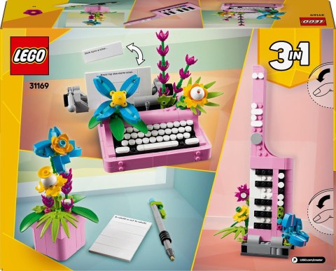 LEGO Creator 3w1 31169 - Maszyna do pisania z kwiatami