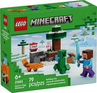 LEGO Minecraft 21583 - Przygoda Steve'a w tajdze