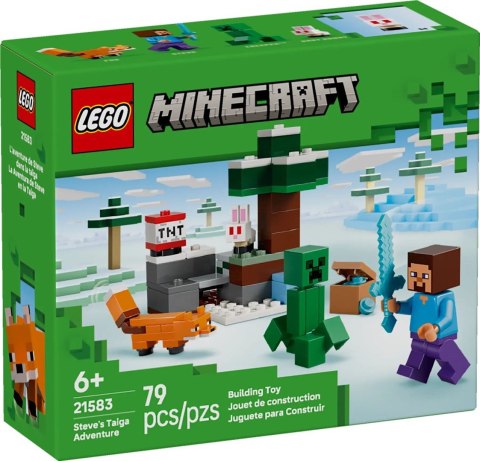 LEGO Minecraft 21583 - Przygoda Steve'a w tajdze