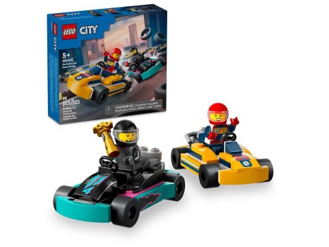 LEGO City 60400 - Gokarty i kierowcy wyścigowi