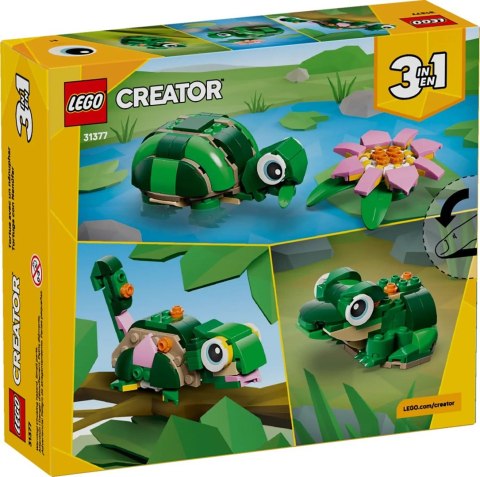 LEGO Creator 3w1 31377 - Żółw i kwiat lilii wodnej