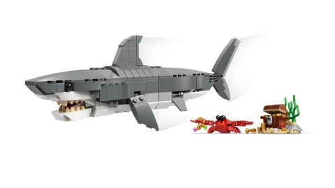 LEGO Creator 3w1 31381 - Groźny rekin i skrzynia ze skarbem