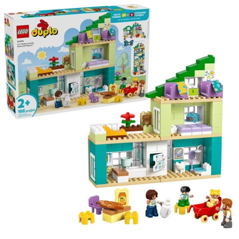 LEGO Duplo 10470 - Nowoczesny dom rodzinny 3 w 1 z figurkami