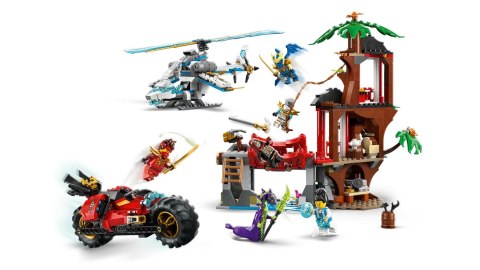 LEGO Ninjago 71857 - Bitwa ninja: Domek na drzewie z pojazdami