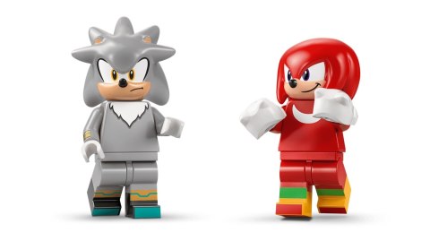 LEGO Sonic the Hedgehog 77118 - Silver w samochodzie kontra Knuckles w monster trucku