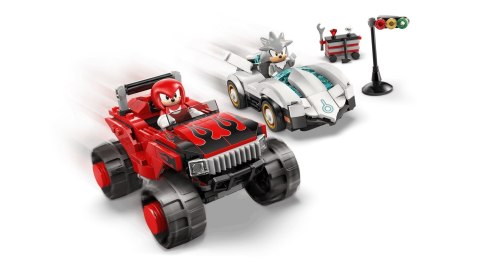 LEGO Sonic the Hedgehog 77118 - Silver w samochodzie kontra Knuckles w monster trucku