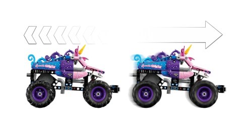 LEGO Technic 42220 - Monster Jam Sparkle Smash z napędem typu pull-back