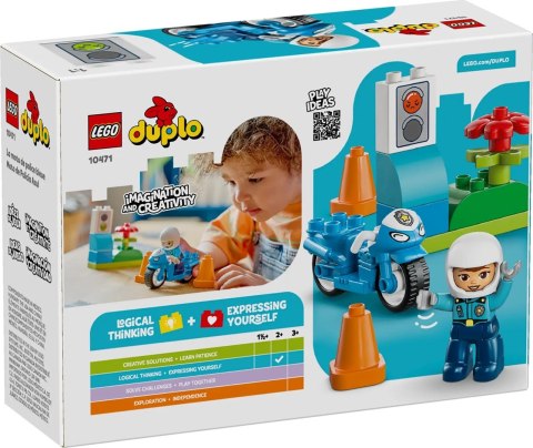 LEGO Duplo 10471 - Niebieski motocykl policyjny