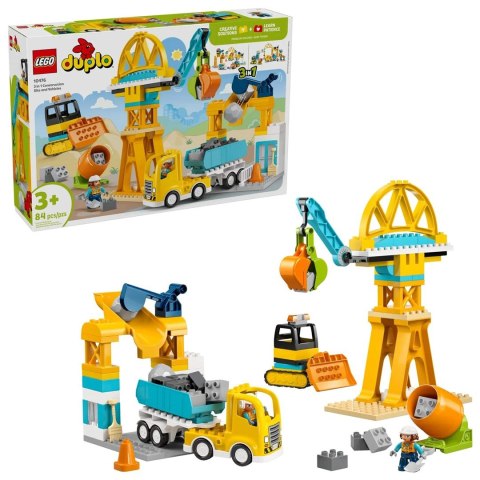 LEGO Duplo 10476 - Plac budowy z pojazdami 3 w 1