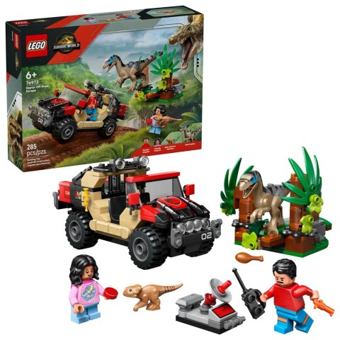 LEGO Jurassic World 76972 - Ucieczka terenówką przed raptorem