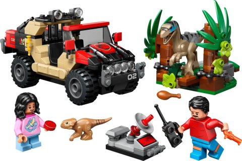 LEGO Jurassic World 76972 - Ucieczka terenówką przed raptorem